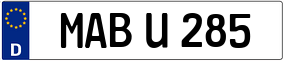 Trailer License Plate